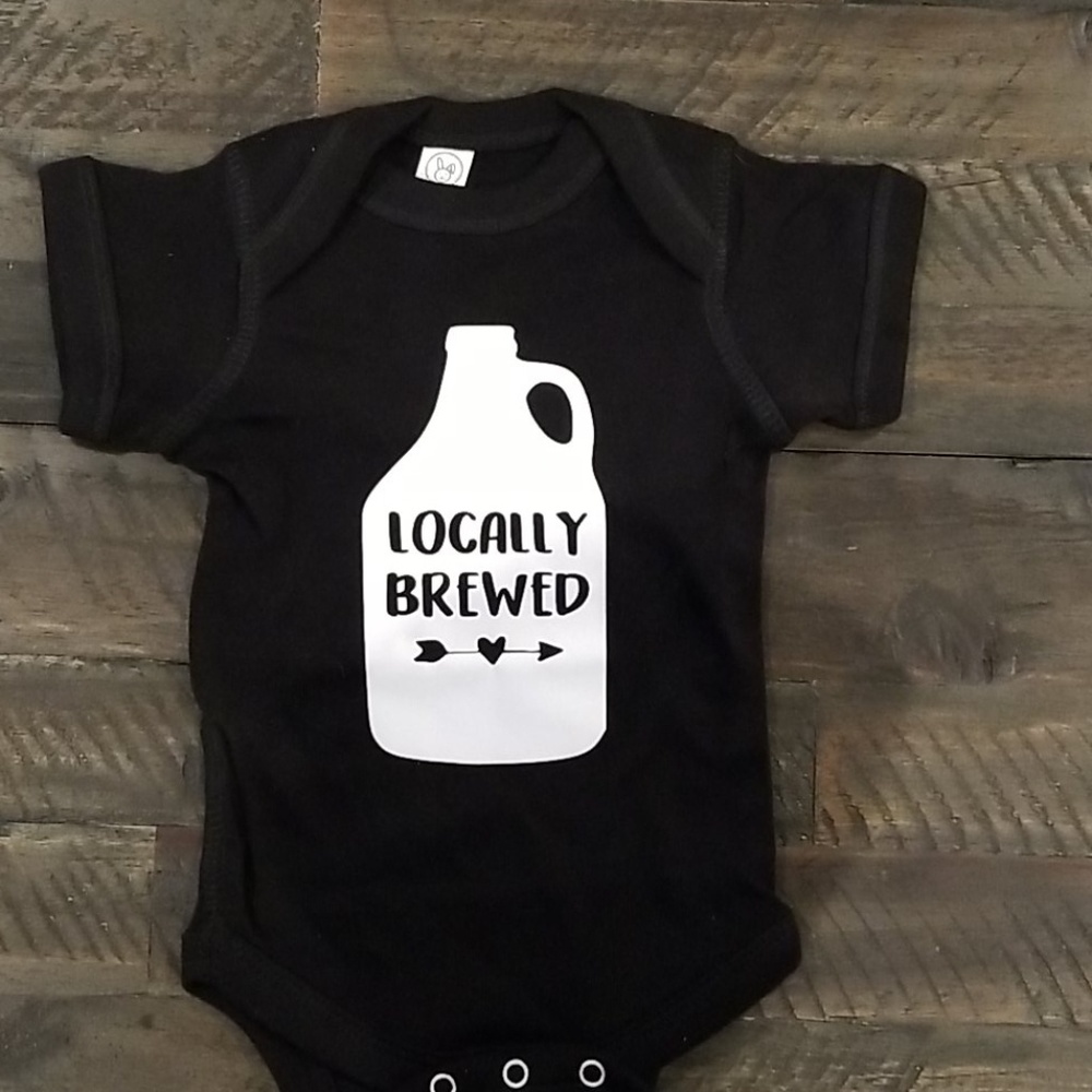 Locally Brewed baby onesie